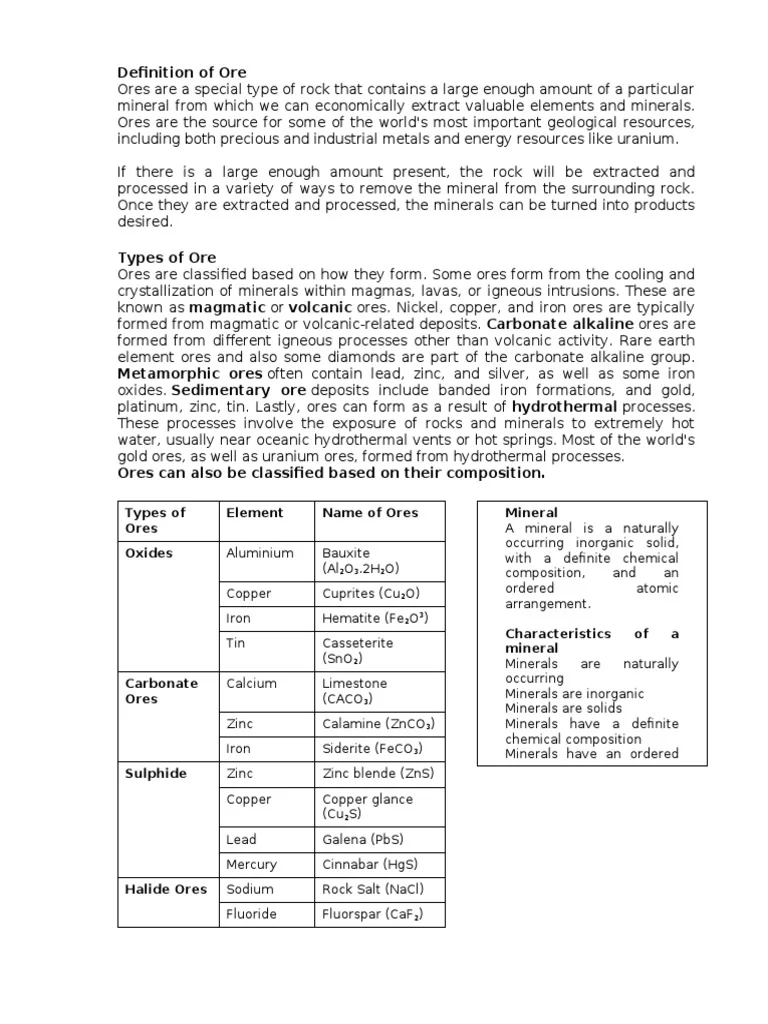 Ore: The Future of Everything?